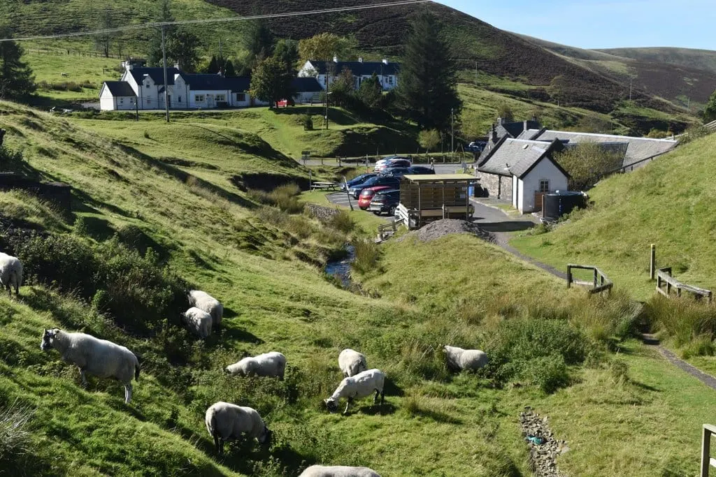 Photo of Wanlockhead, a village in Dumfries and Galloway, southern Scotland.