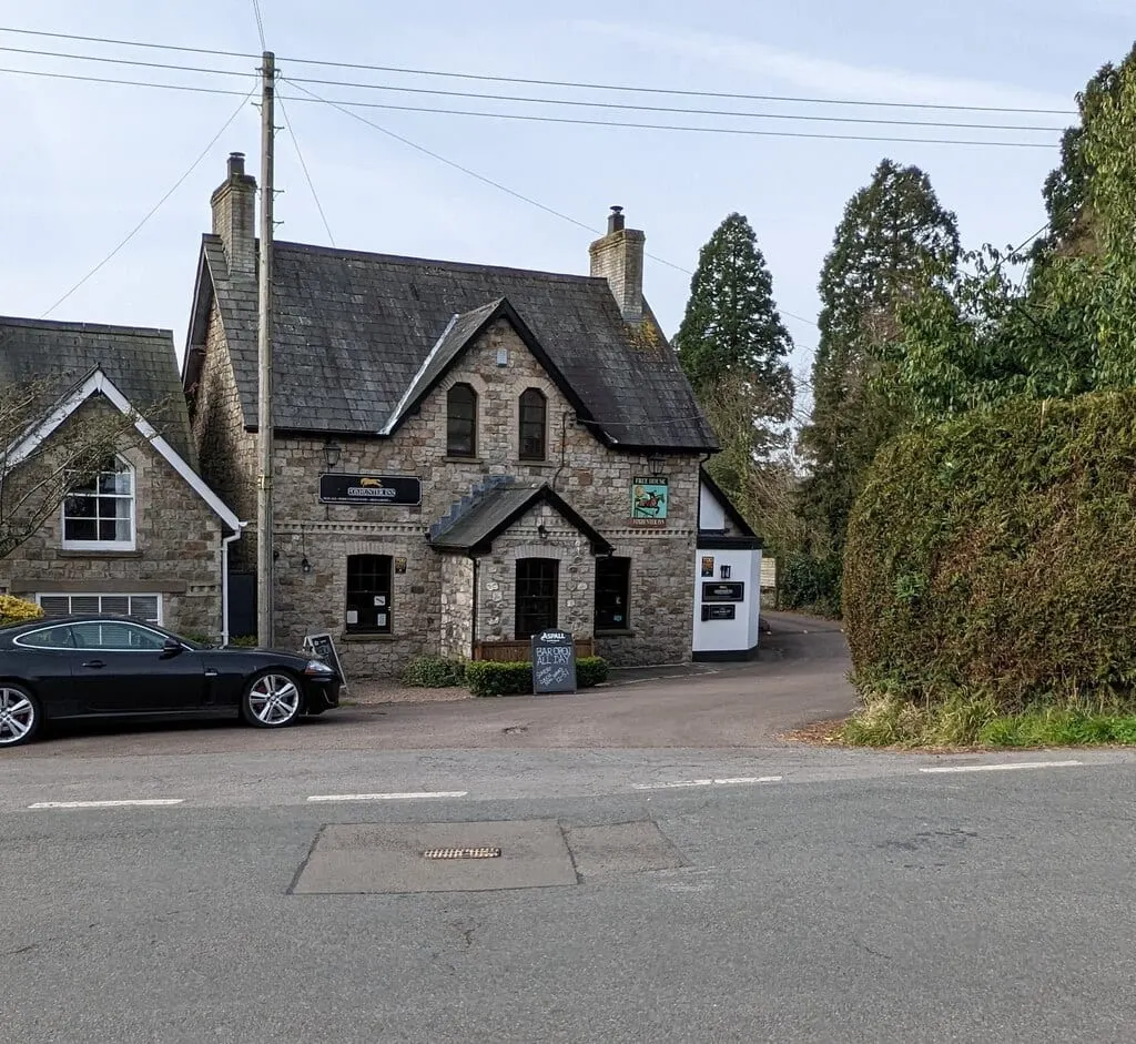 Photo of The Foxhunter, a pub near Nantyderry, Monmouthshire, south east Wales.