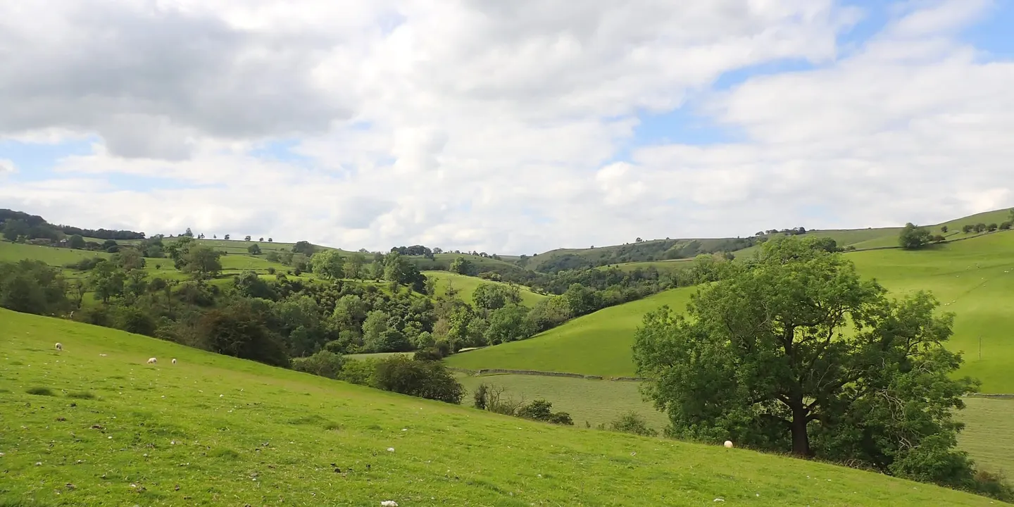 Photo of Hamps and Manifold Valleys, a Site of Special Scientific Interest near Alstonefield, Staffordshire, central England.