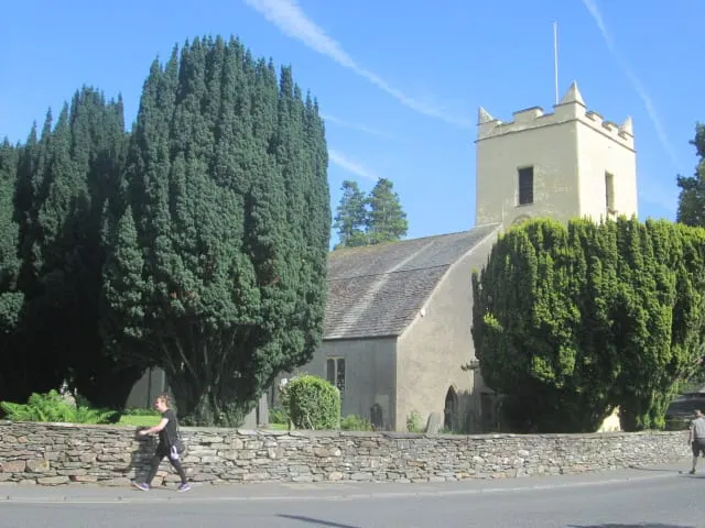 Photo of St Oswald's Church (Grasmere), a church in the Lake District, Cumbria, north west England.