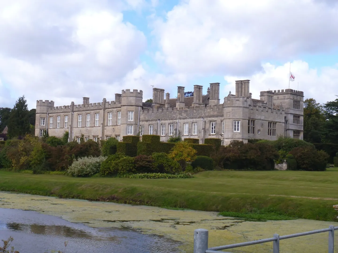 Photo of Deene Park, a Grade II registered house & garden near Seaton, Northamptonshire, central England.