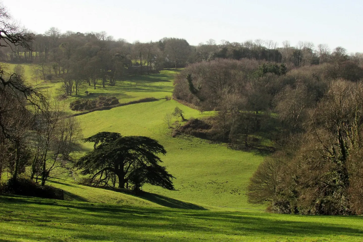 Photo of Lupton House, a Grade II* registered house & garden near Dartmouth, Devon, south west England.