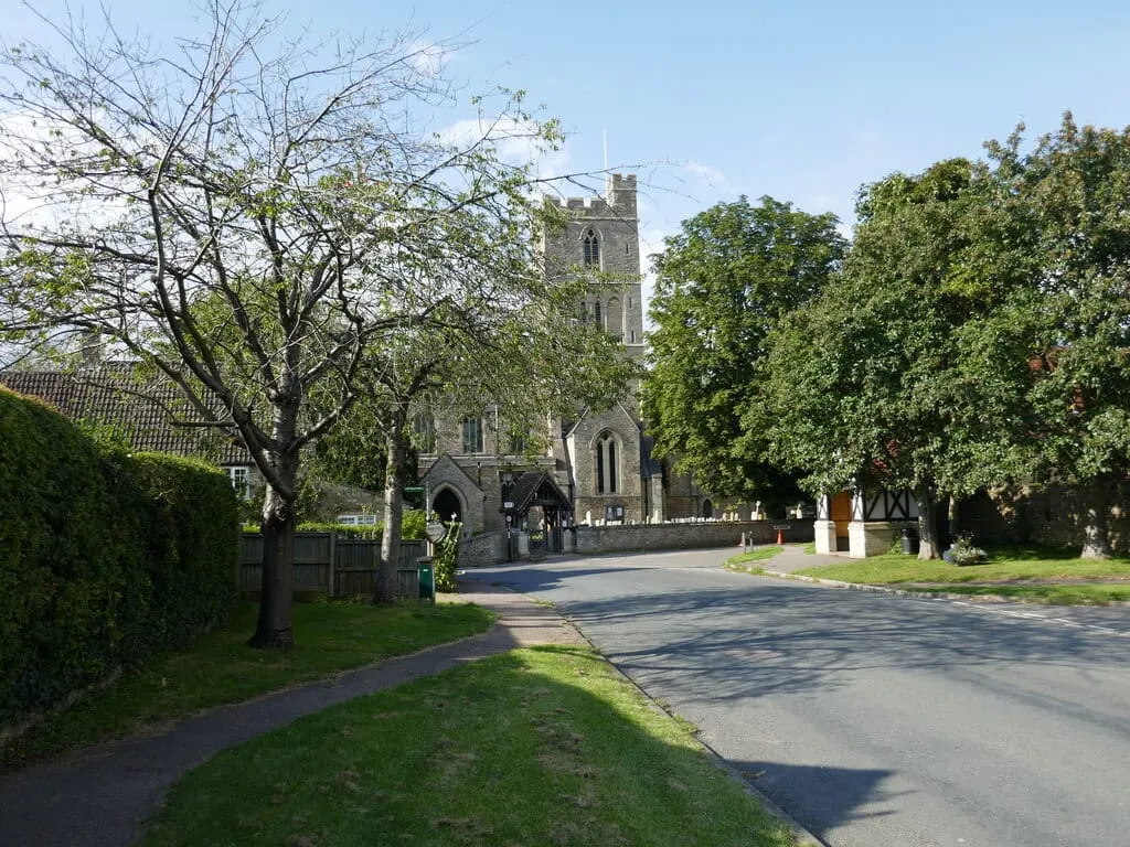 Photo of St Mary's Church, Felmersham, a church in Bedfordshire, eastern England.