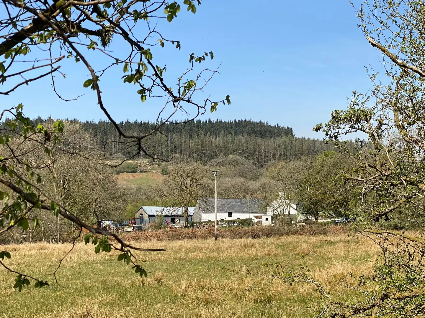 Photo of Berthlwyd Farm, a country estate near Ystradfellte in Bannau Brycheiniog, the Powys, mid Wales.