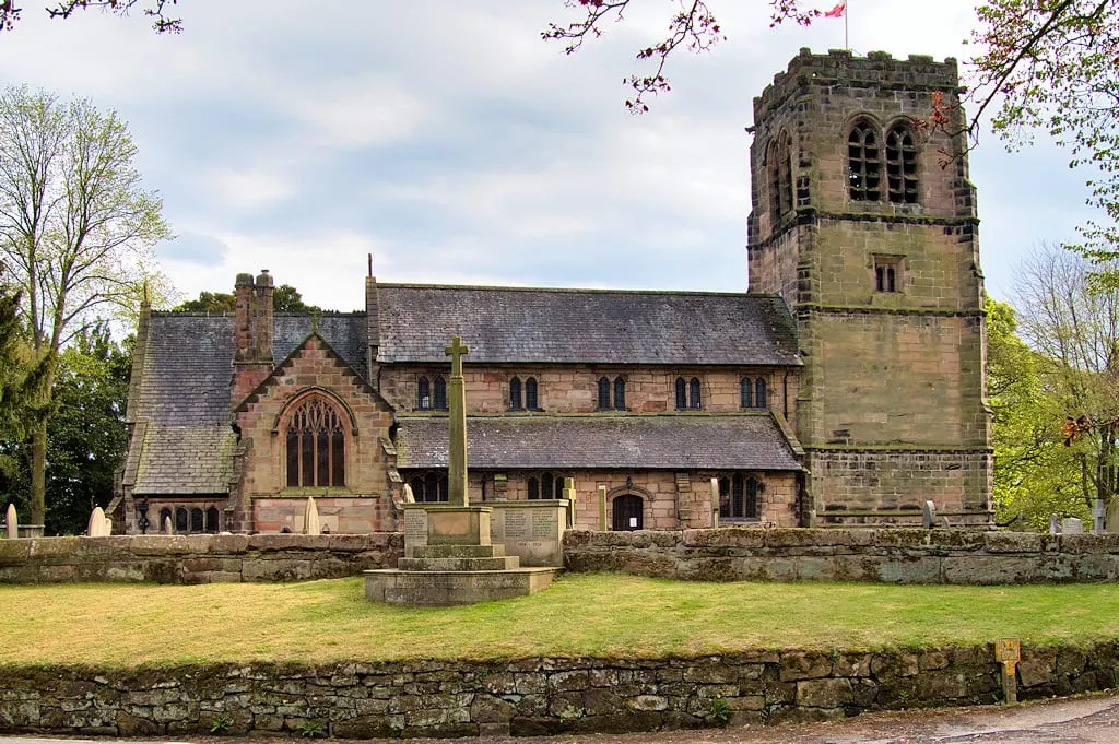 Photo of Mobberley, a village in Cheshire, north west England.