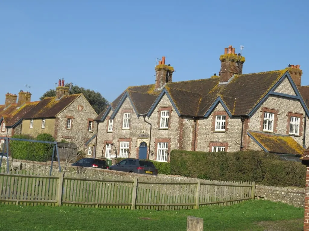 Photo of Glynde, a village in the South Downs, East Sussex, south east England.