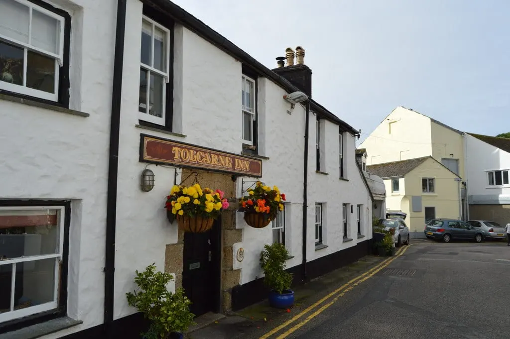 Photo of The Tolcarne Inn, a pub near Newlyn, Cornwall, south west England.