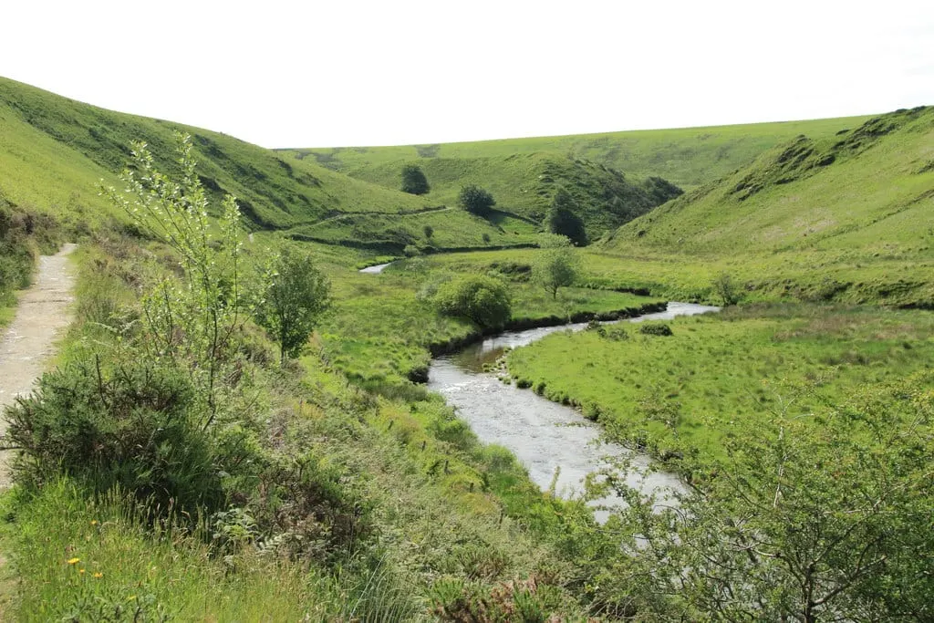 Photo of the River Barle, a 23-mile river running from Exmoor to River Exe at Exebridge, south west England.
