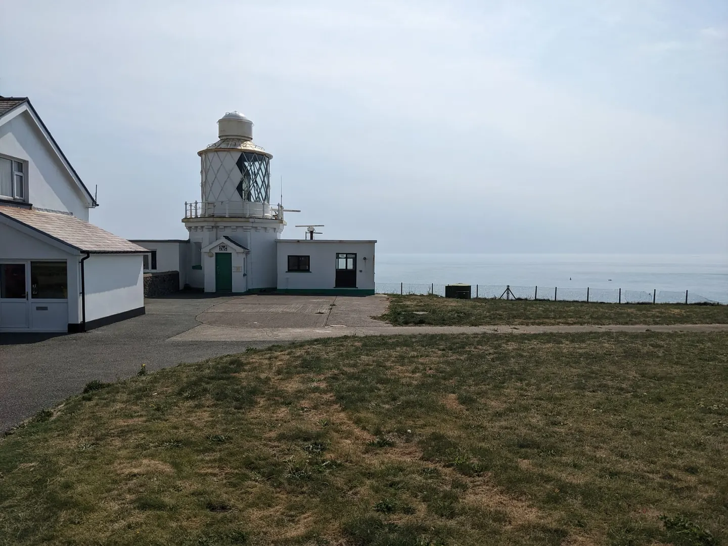 Photo of St Ann's Head Lighthouse, a lighthouse near Dale, Pembrokeshire, south west Wales.