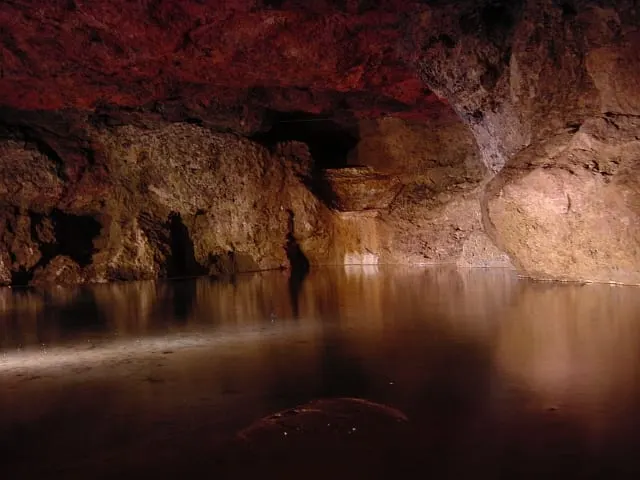 Photo of Clearwell Caves, a cave near Newland, Gloucestershire, south west England.