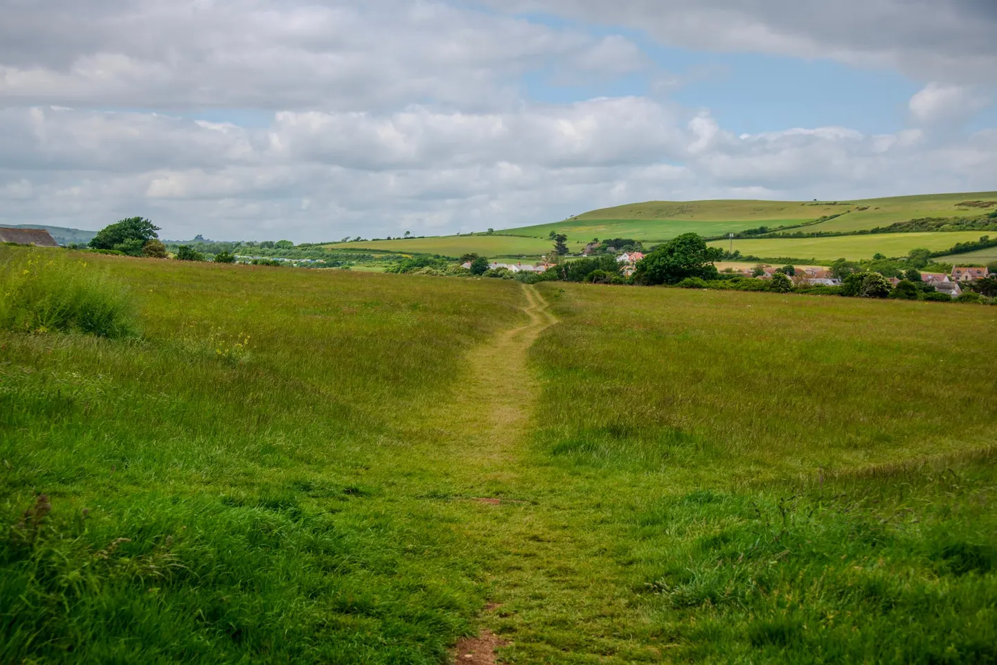 Photo of Burton Bradstock, a Site of Special Scientific Interest near Bridport, Dorset, south west England.