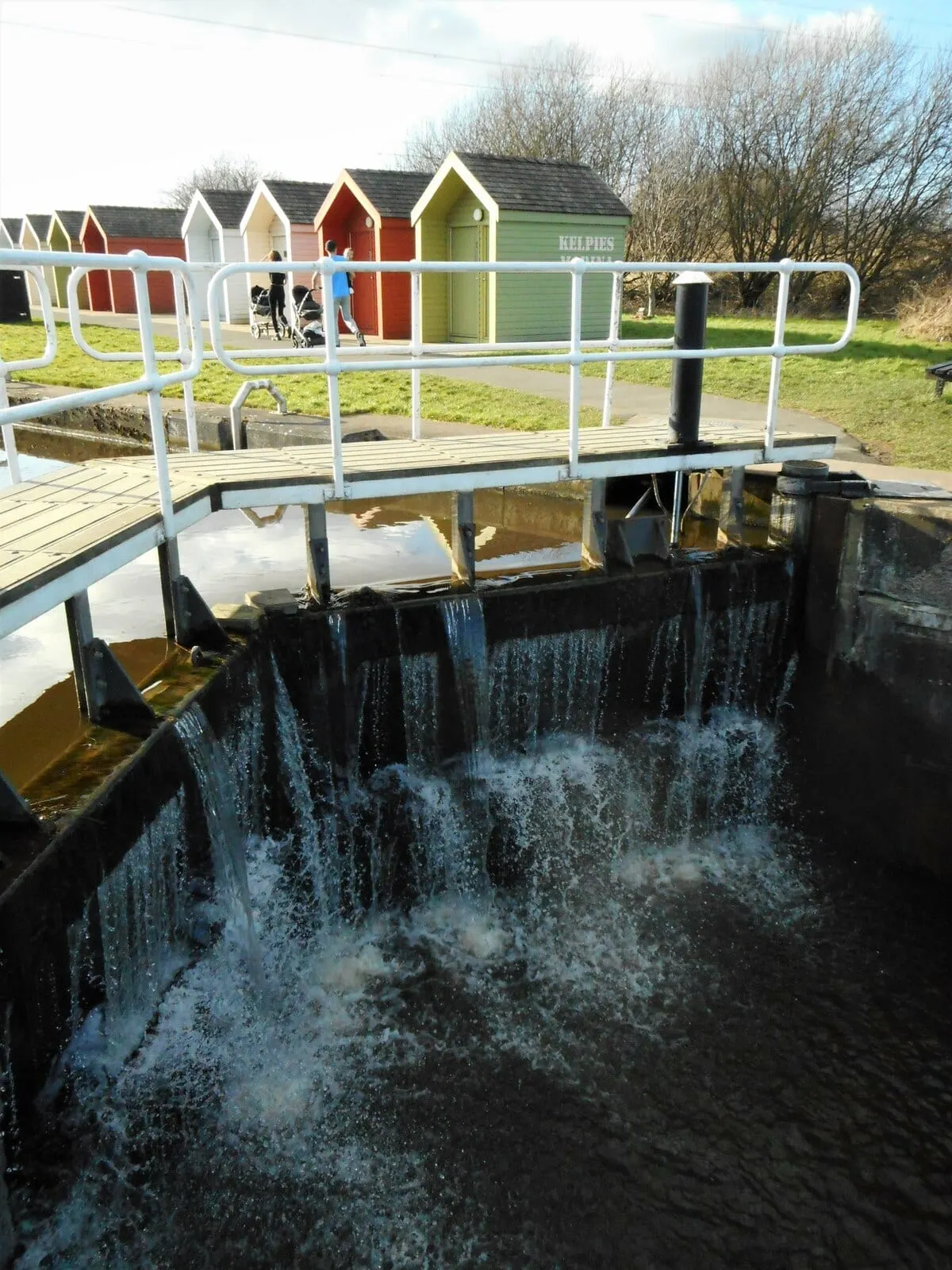 Photo of the Forth & Clyde Canal, a 35-mile canal running from Grangemouth to Bowling, central Scotland.
