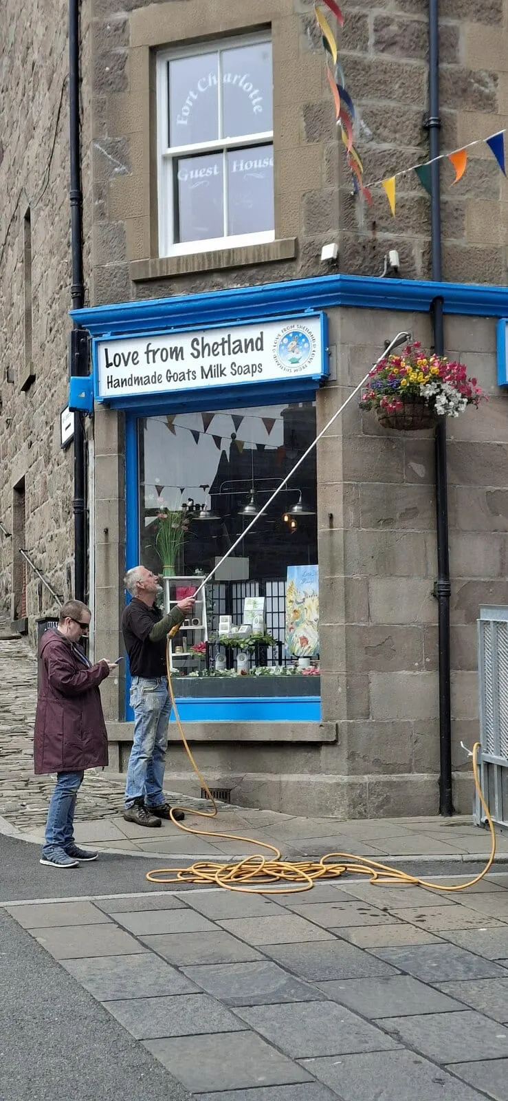 Photo of Lerwick, a village in the Shetland Islands, the Scottish Highlands and Islands.