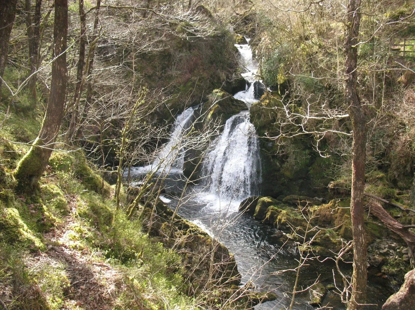 Photo of Colwith Force, a waterfall near Little Langdale in the Lake District, Cumbria, north west England.