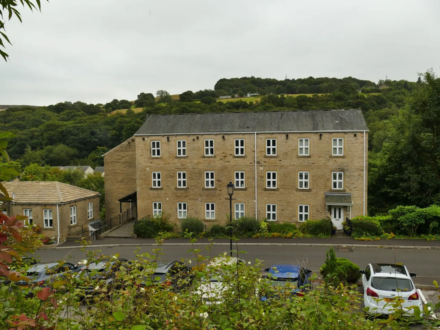 Photo of Ripponden, a village in West Yorkshire, northern England.