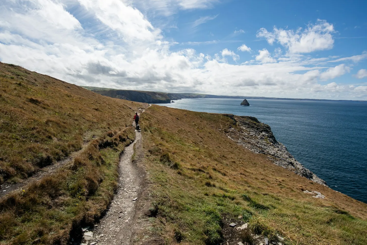 Photo of Tintagel, a village in Cornwall, south west England.