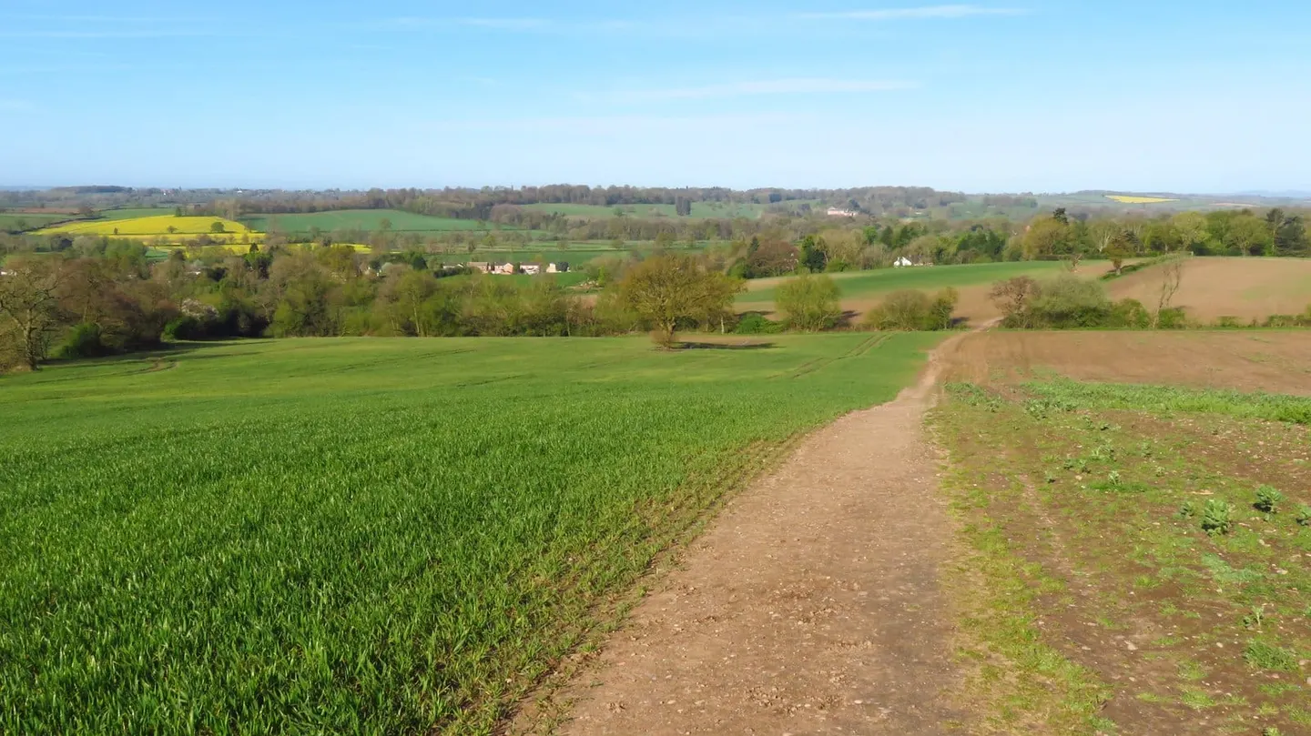 Photo: Allestree Park, a 138m hill in Derbyshire, central England.