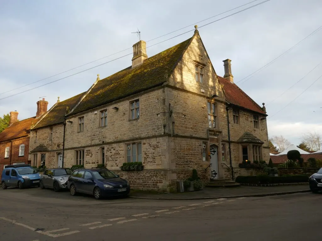 Photo of The Brownlow Arms, a pub near Hough on the Hill, Lincolnshire, central England.