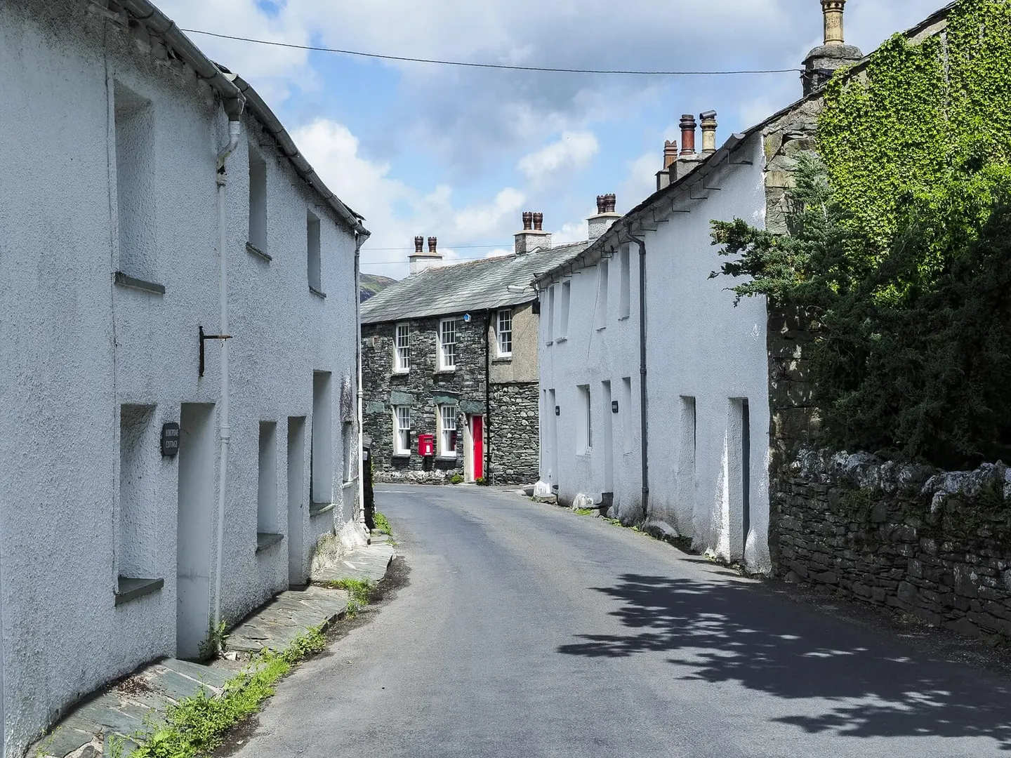 Photo of Rosthwaite, a village in the Lake District, Cumbria, north west England.