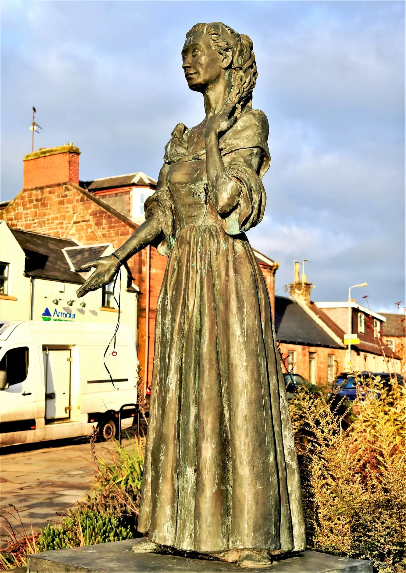 Photo of Mauchline, a village in East Ayrshire, southern Scotland.