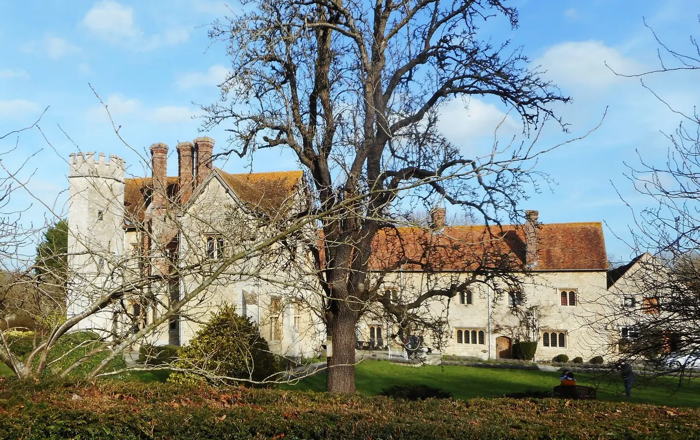 Photo of Notley Abbey, a ruined abbey near Long Crendon, Buckinghamshire, south east England.