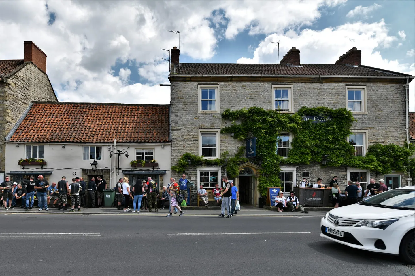 Photo of The Feathers Hotel, a pub near Helmsley, North Yorkshire, northern England.