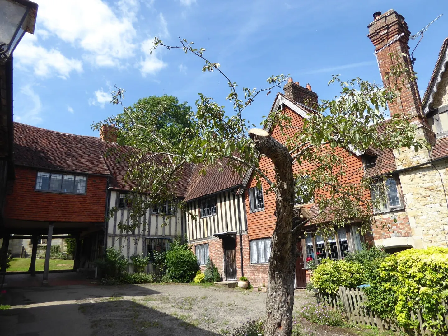 Photo of Penshurst, a village in the High Weald, Kent, south east England.