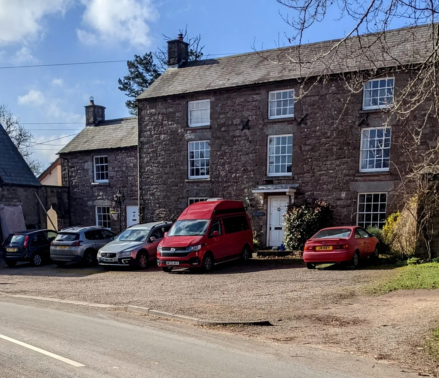 Photo of Trellech, a village in the Wye Valley, Monmouthshire, south east Wales.