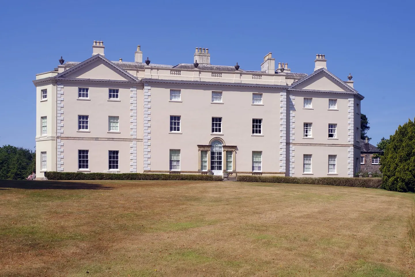 Photo of Saltram House, a Grade II* registered house & garden near Plymouth, Devon, south west England.
