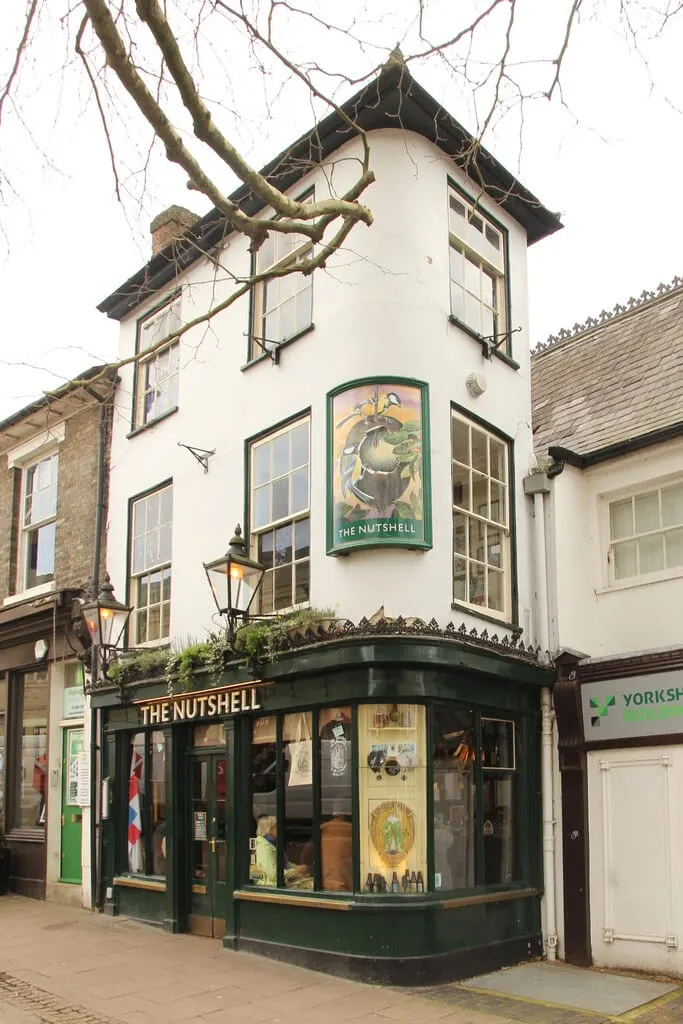 Photo of The Nutshell, a pub near Bury St Edmunds, Suffolk, eastern England.