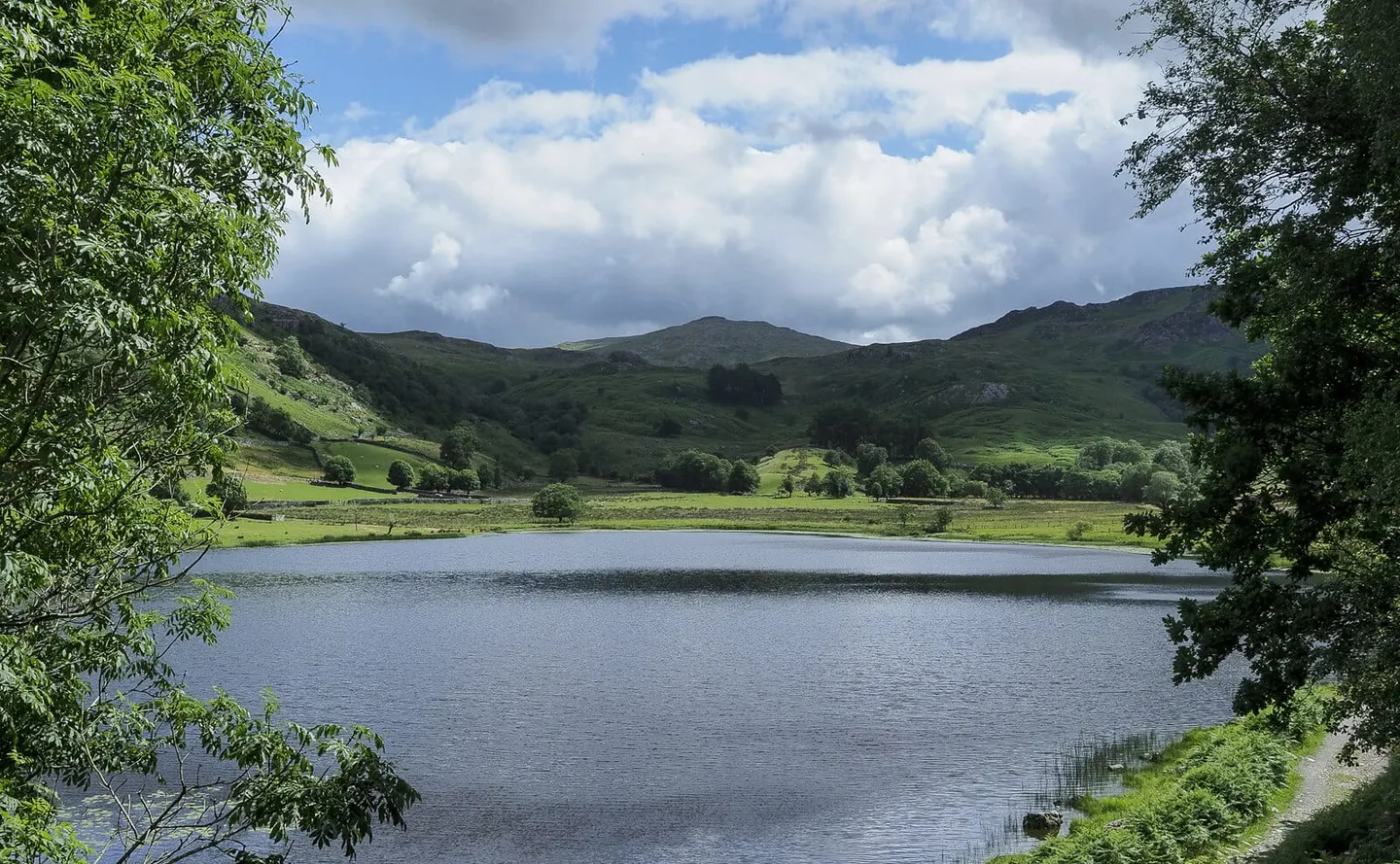 Photo of Watendlath Tarn, a tarn in the Lake District, Cumbria, north west England.