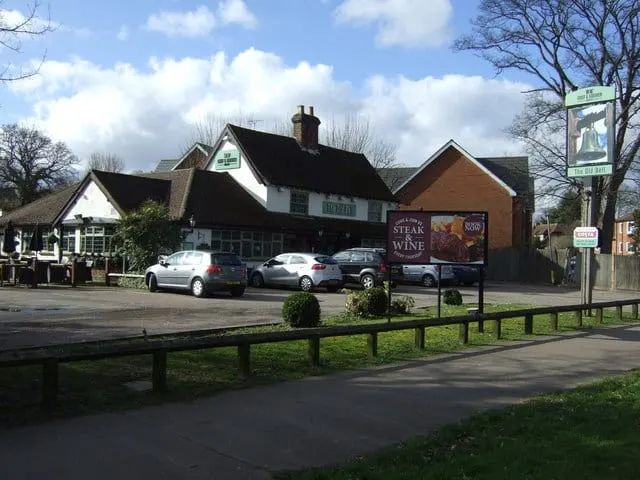 Photo of The Old Bell, a pub near Harpenden, Hertfordshire, eastern England.