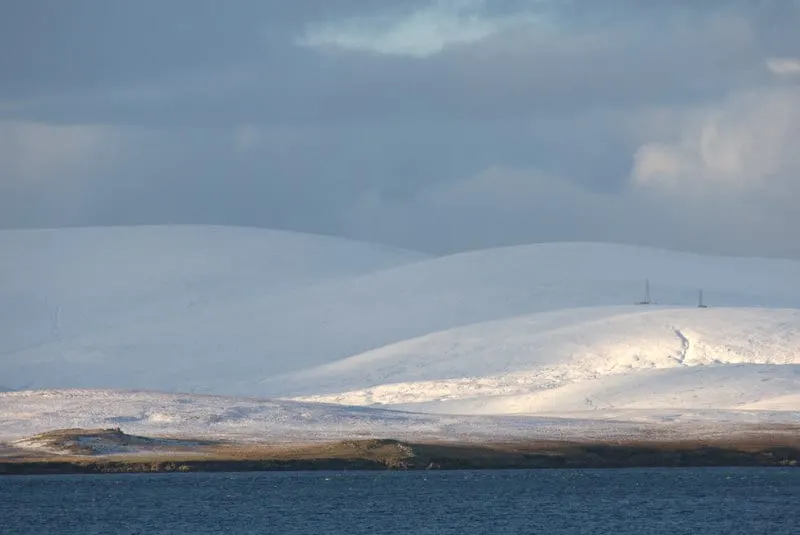 Photo: Ronas Hill, a 450m hill near Hillswick, the Shetland Islands, the Scottish Highlands and Islands.