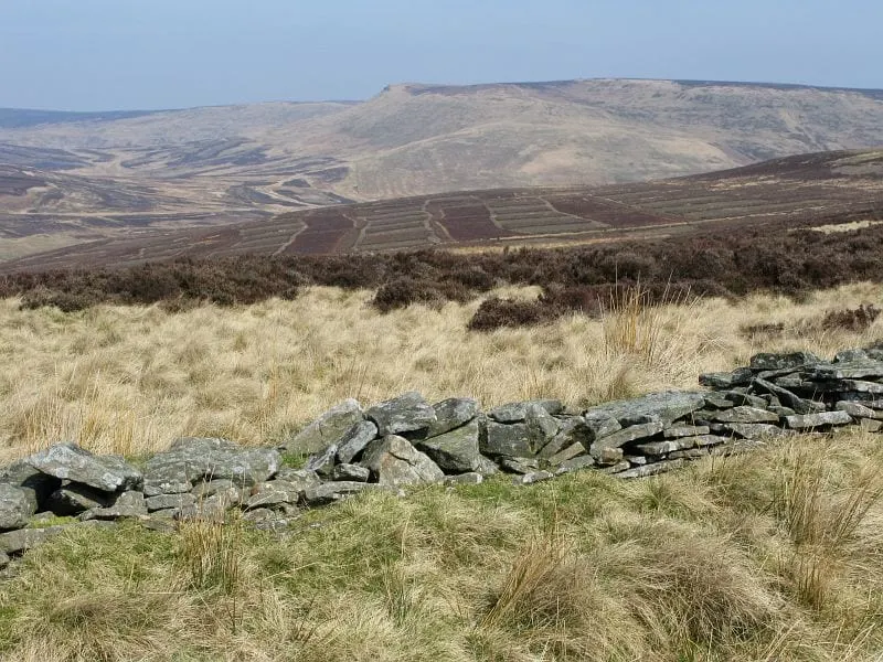 Photo of Derwent and Howden Moors, a country estate near Hope in the Peak District, South Yorkshire, northern England.