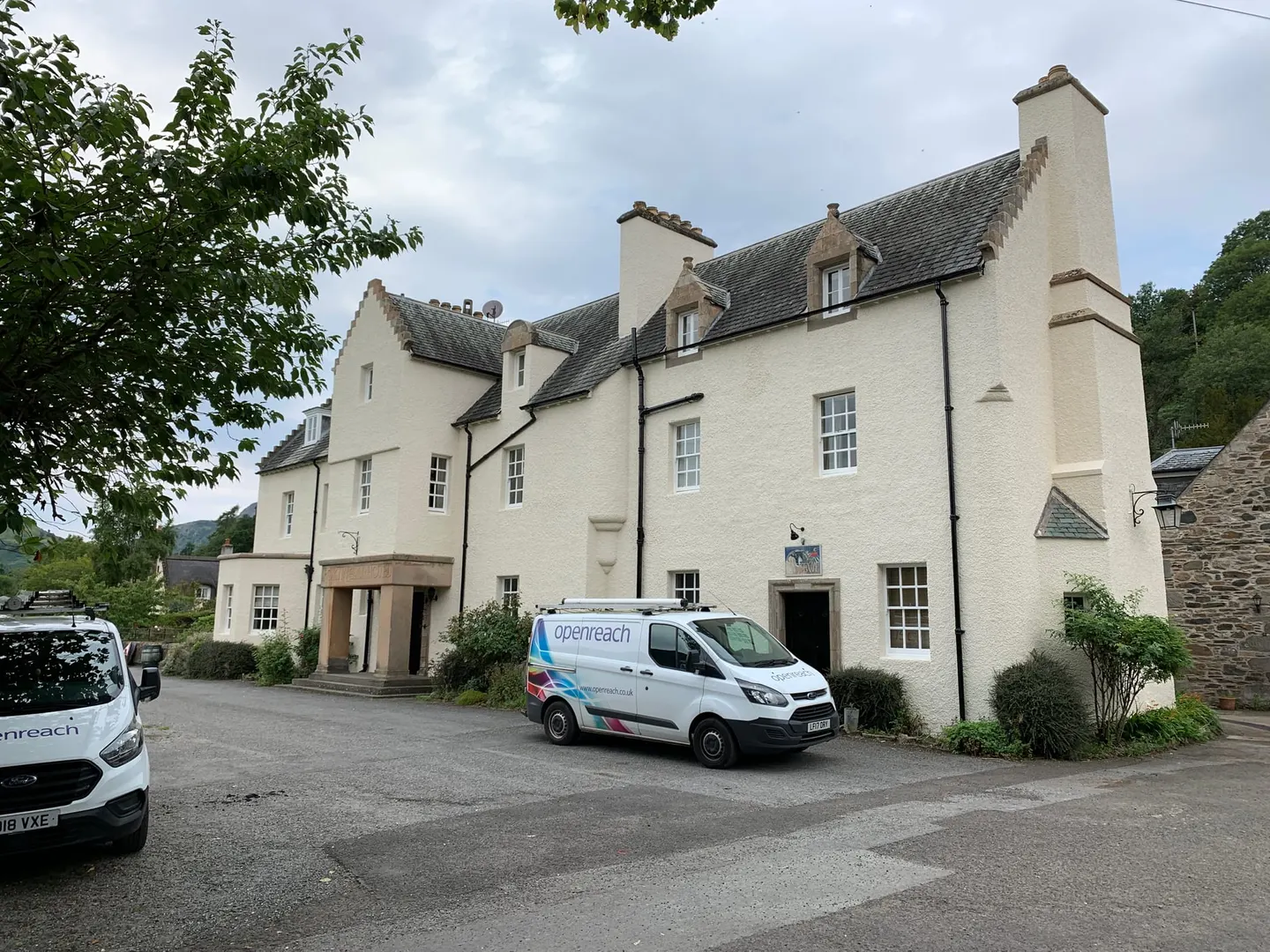 Photo of Fortingall Hotel, a pub in Loch Rannoch and Glen Lyon, Perth and Kinross, central Scotland.