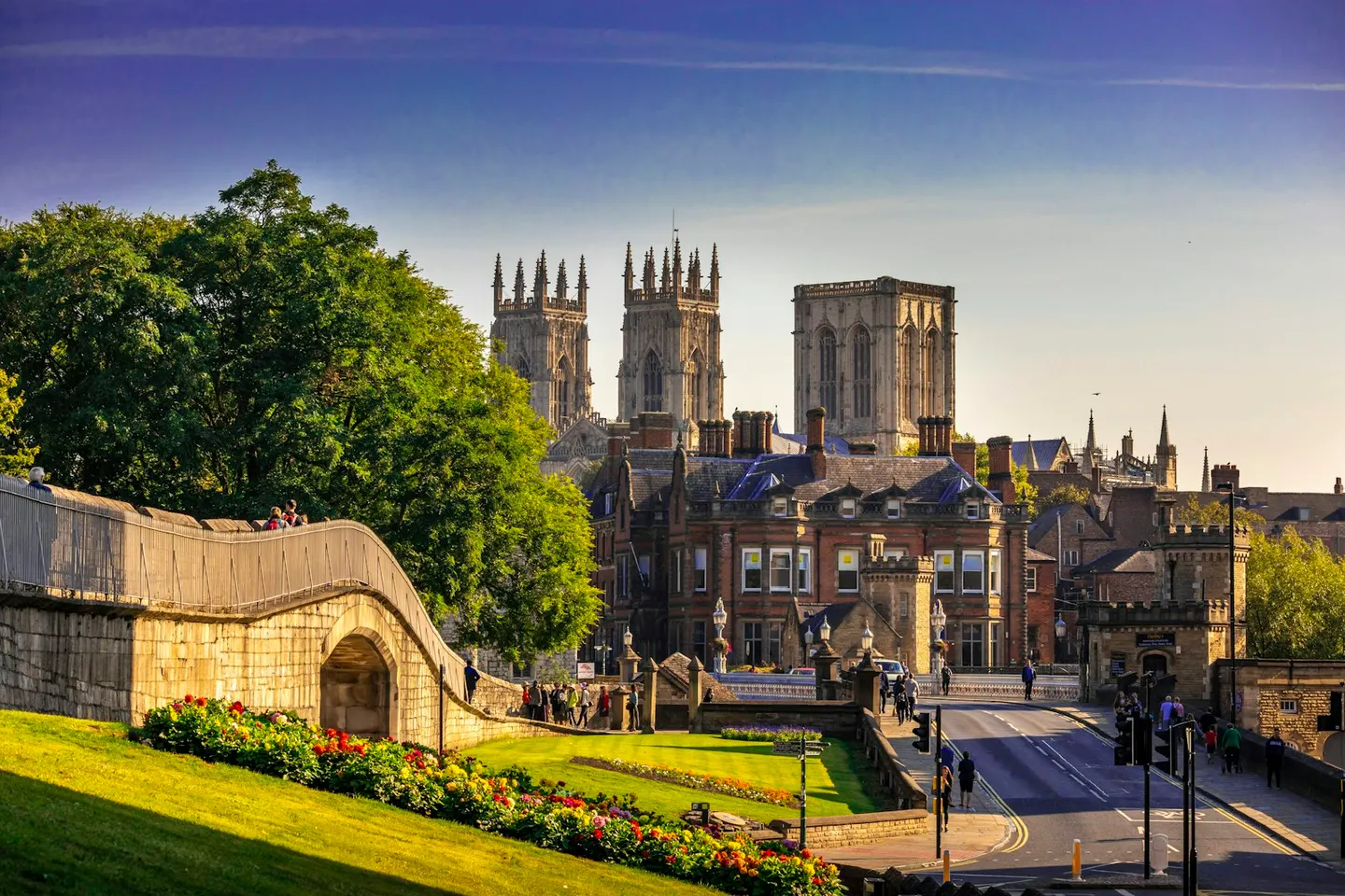 Photo of York Minster, a cathedral in North Yorkshire, northern England.