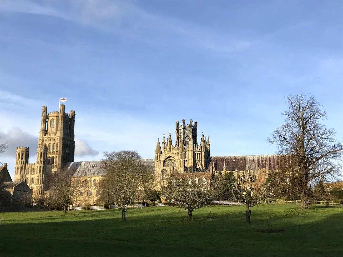 Photo of Ely Cathedral, a cathedral in Cambridgeshire, eastern England.