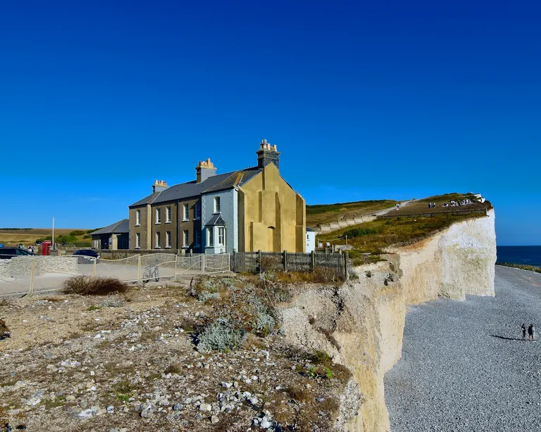 Photo of the coast at Birling Gap and Seven Sisters, East Sussex, south east England.