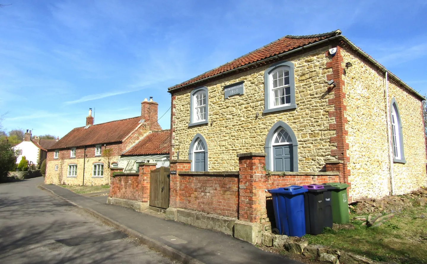 Photo of Tealby, a village in Lincolnshire, central England.