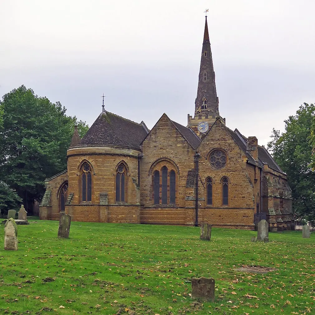Photo of Holy Sepulchre, Northampton, a church in Northamptonshire, central England.