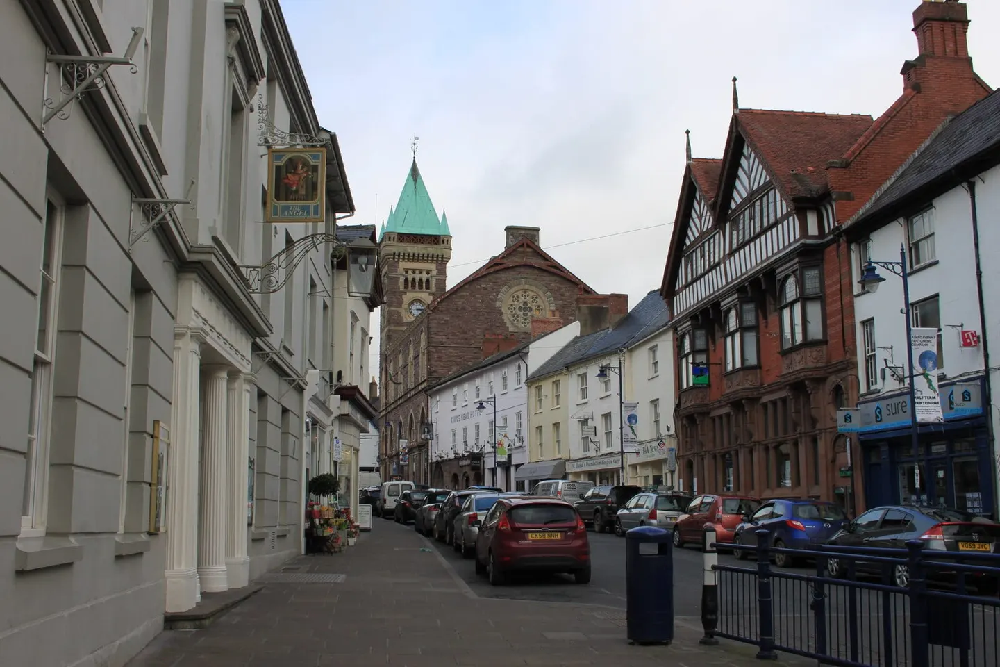 Photo of Abergavenny, a village in Monmouthshire, south east Wales.