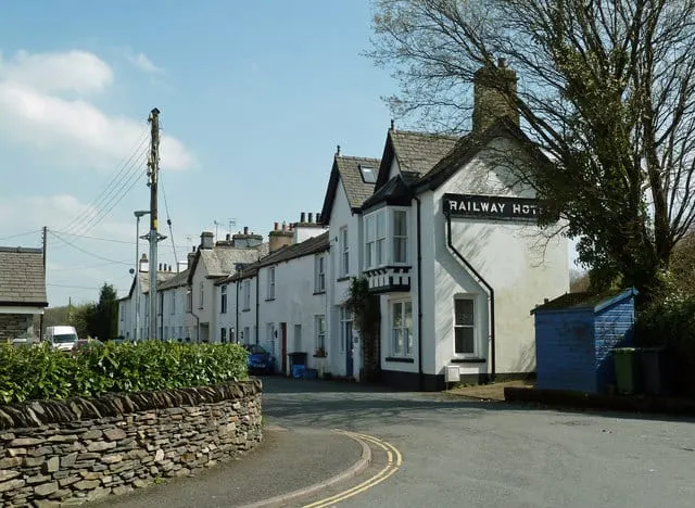 Photo of Staveley, a village in the Lake District, Cumbria, north west England.