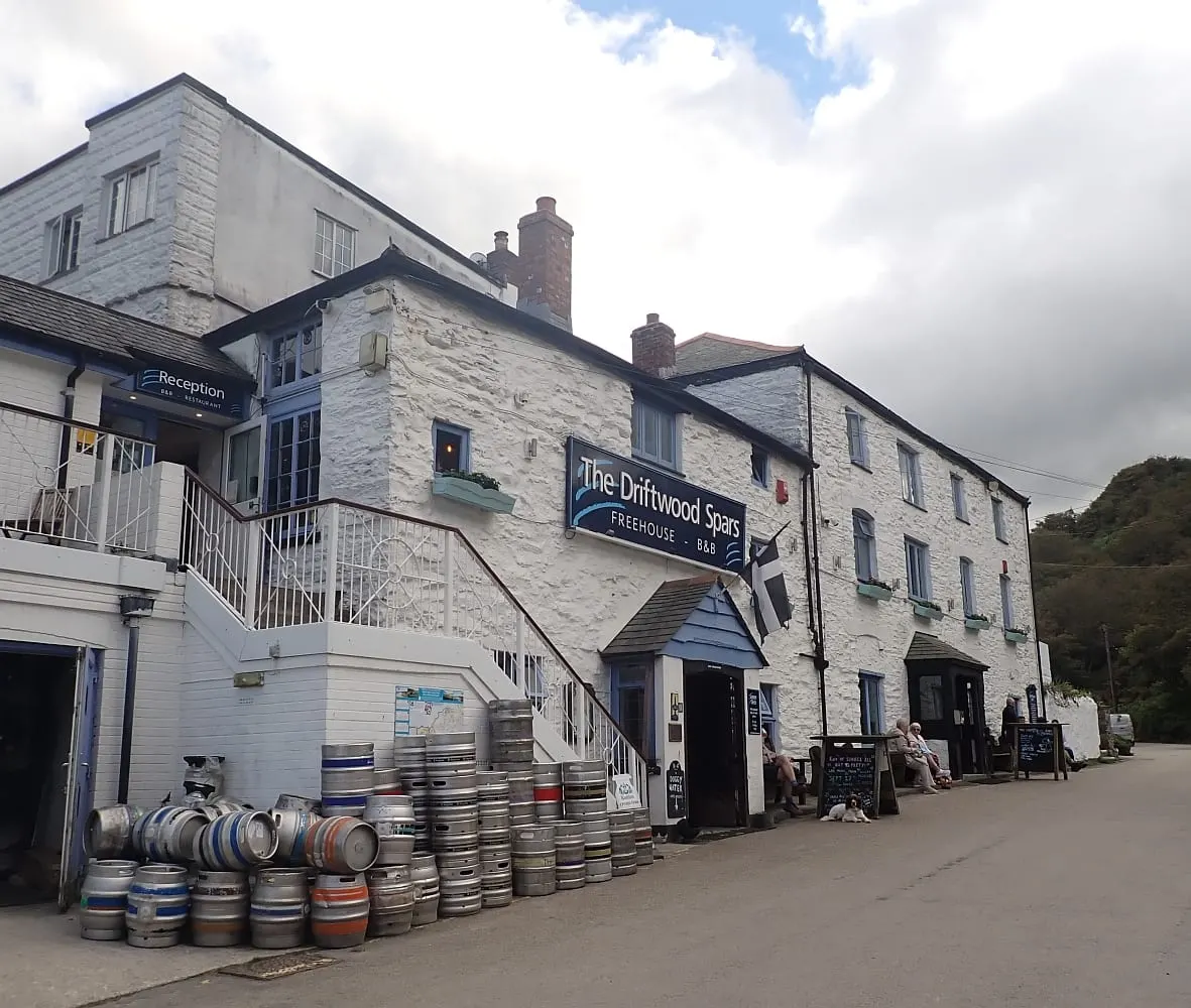 Photo of Driftwood Spars, a pub near St Agnes, Cornwall, south west England.