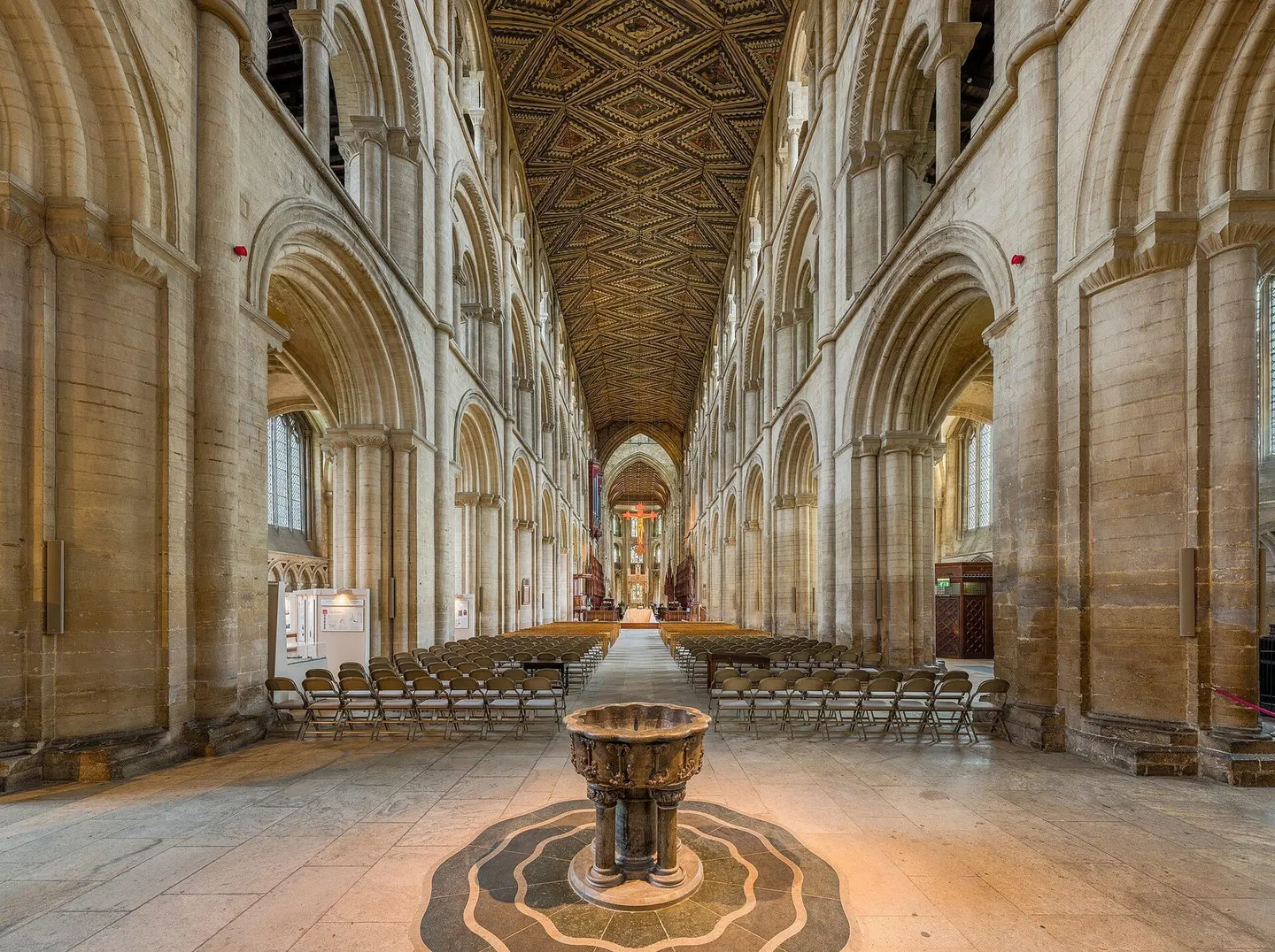 Photo of Peterborough Cathedral, a cathedral in Cambridgeshire, eastern England.