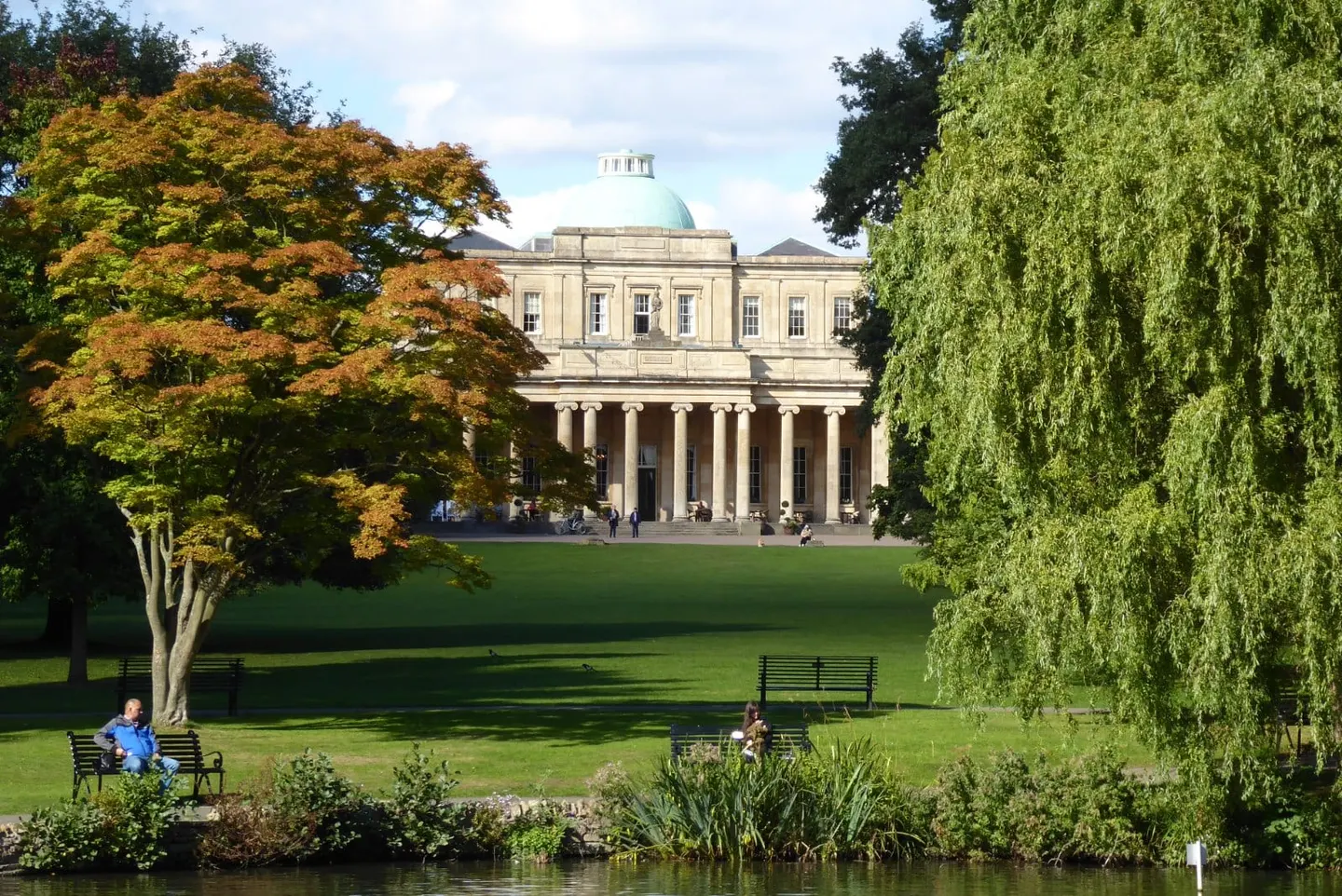 Photo of Pittville Pump Room, a landmark near Cheltenham, Gloucestershire, south west England.