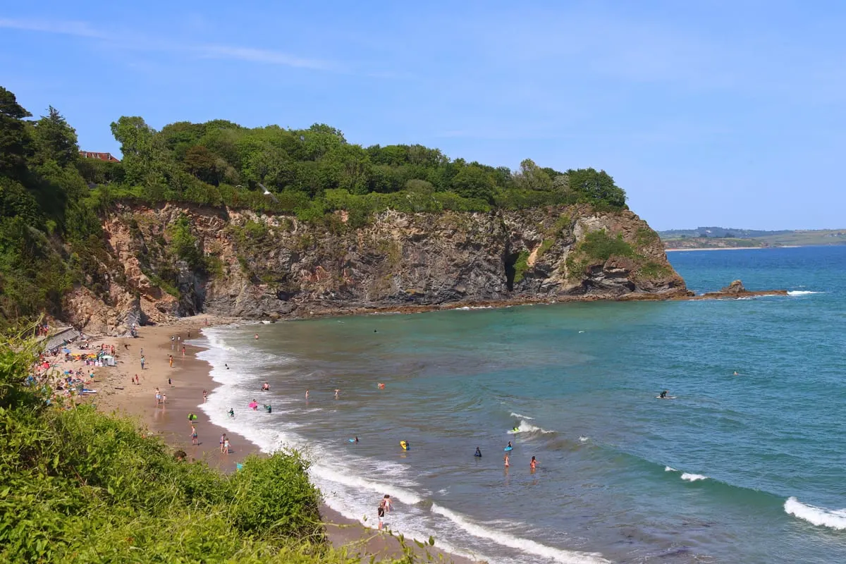 Photo of Porthpean, a swimming spot near Charlestown, Cornwall, south west England.