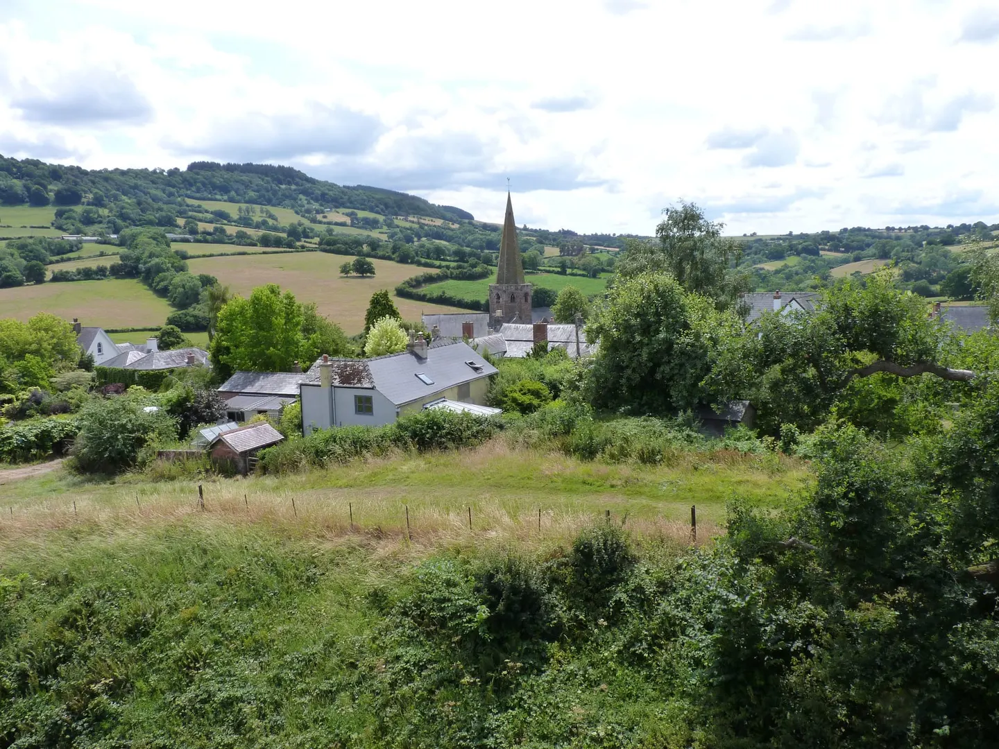 Photo of Church of St Nicholas, a church near Grosmont, Monmouthshire, south east Wales.