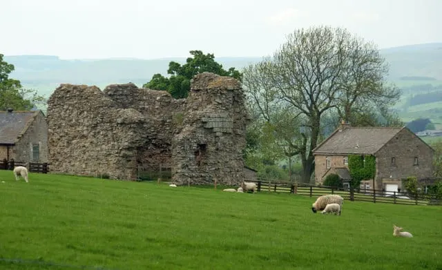 Photo of Great Tosson tower house, a ruined tower house near Rothbury, Northumberland, north east England.