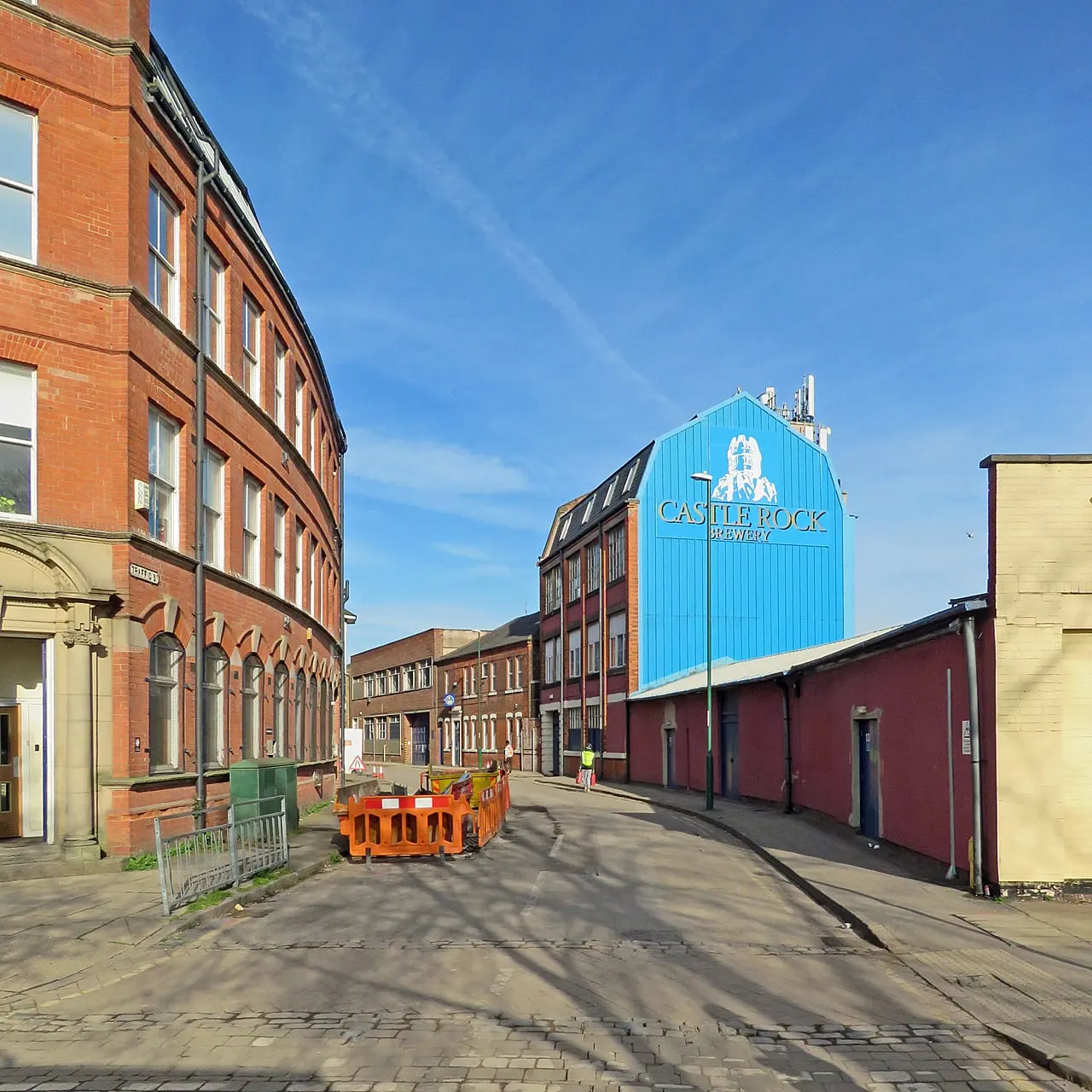 Photo of Castle Rock Brewery, a brewery in Nottinghamshire, central England.