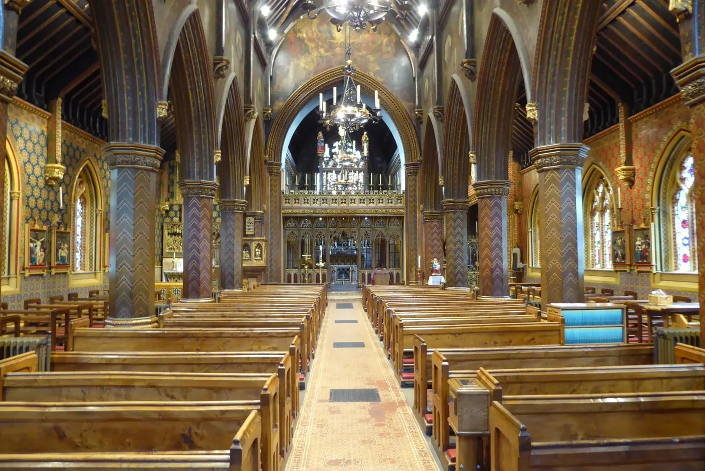 Photo of St Giles' Catholic Church, Cheadle, a church in Staffordshire, central England.
